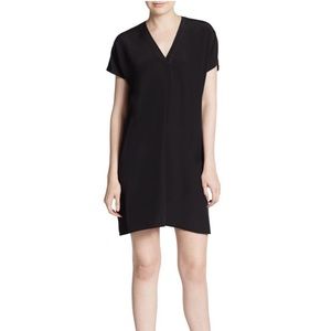 100% Silk Vince Shift Tunic Black Dress | M